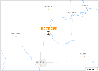 map of Maynard