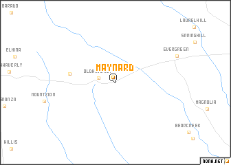 map of Maynard