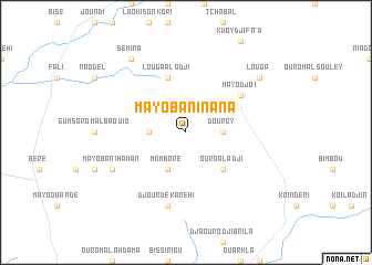 map of Mayo Bani Nana