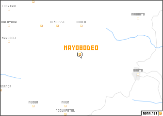 map of Mayo Bodéo