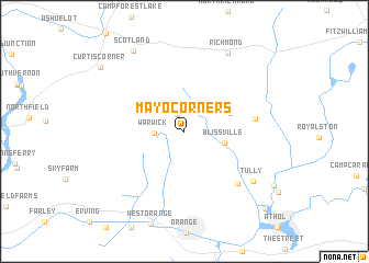 map of Mayo Corners