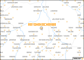 map of Mayo Haka Chamba