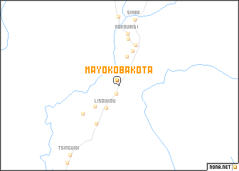 map of Mayoko-Bakota