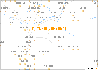 map of Mayo Kordo Keremi