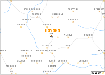 map of Mayoko