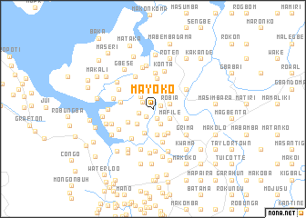 map of Mayoko