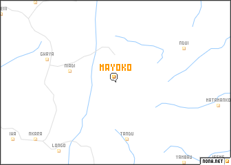 map of Mayoko