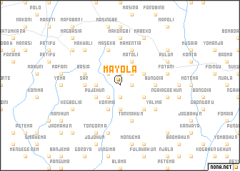 map of Mayola