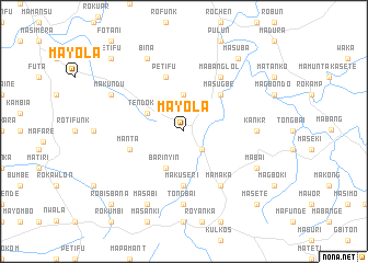 map of Mayola