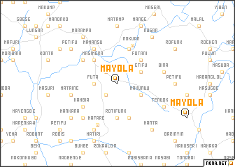 map of Mayola