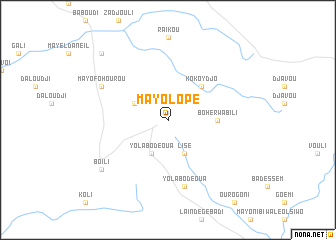 map of Mayo Lopé