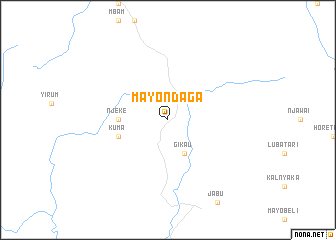 map of Mayo Ndaga