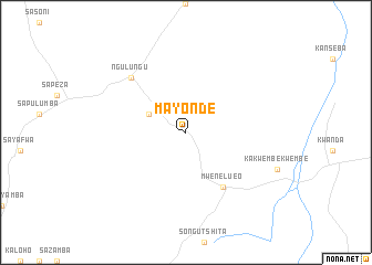 map of Mayonde