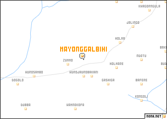 map of Mayo Nggalbihi