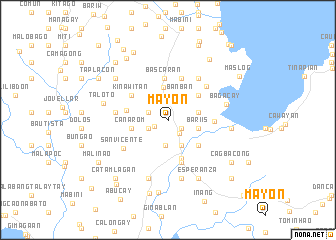 map of Mayon