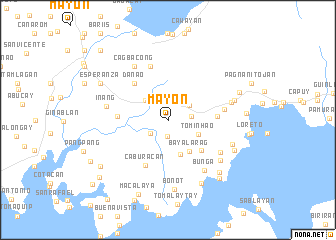 map of Mayon