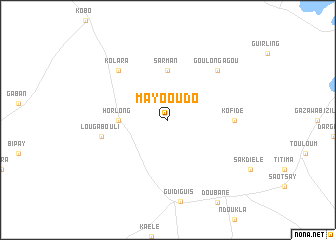 map of Mayo Oudo