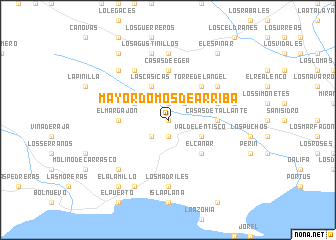 map of Mayordomos de Arriba