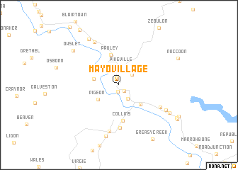 map of Mayo Village