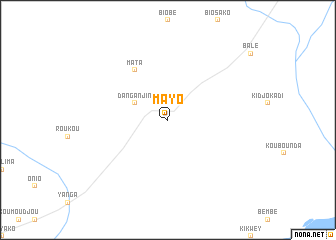 Mayo (Chad) map - nona.net