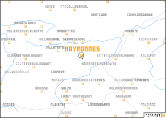 map of Mayronnes