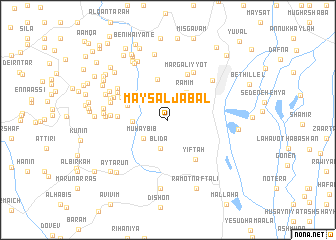 map of Mays al Jabal