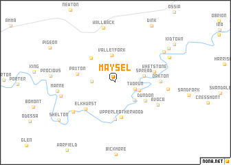 map of Maysel