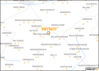 map of Mayskiy