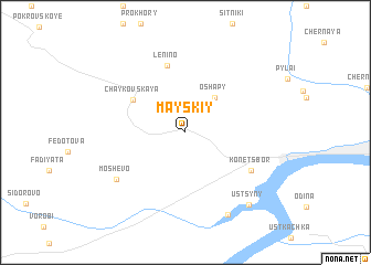 map of Mayskiy