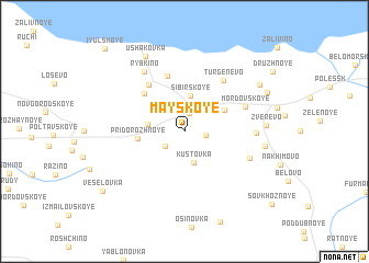 map of Mayskoye