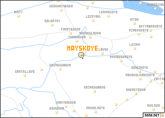 map of Mayskoye