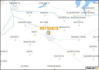 map of Mayskoye