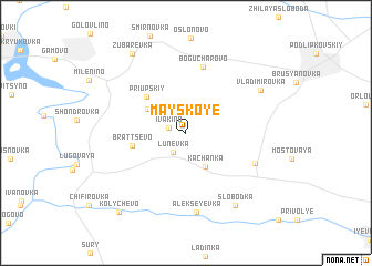 map of Mayskoye