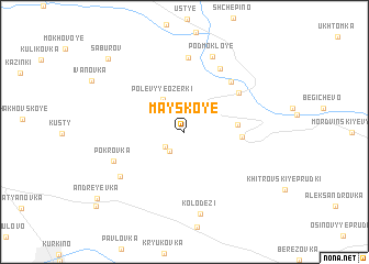 map of Mayskoye