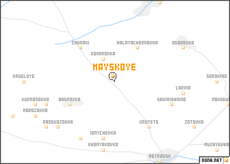 map of Mayskoye