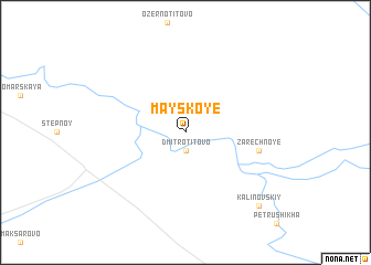 map of Mayskoye