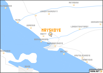 map of Mayskoye