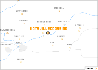 map of Maysville Crossing