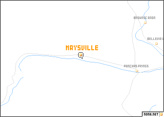 map of Maysville