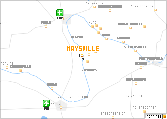 map of Maysville