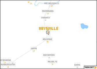 map of Maysville