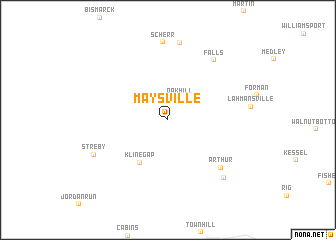 map of Maysville