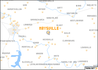 map of Maysville