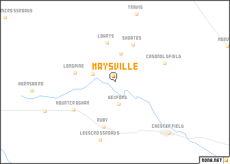 map of Maysville