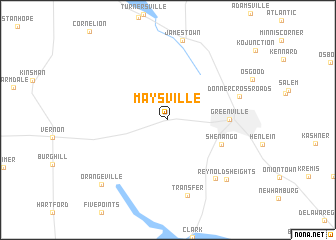 map of Maysville