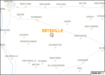 map of Maysville