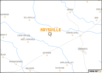 map of Maysville