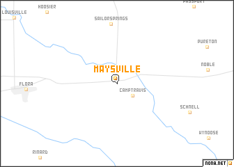 map of Maysville