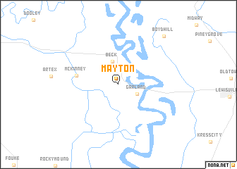 map of Mayton