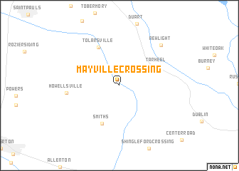 map of Mayville Crossing